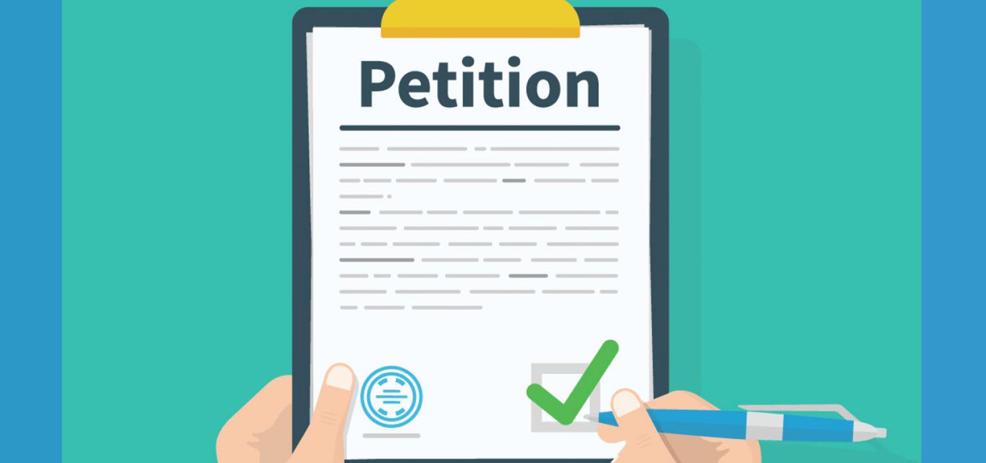 Cartoon of a petition